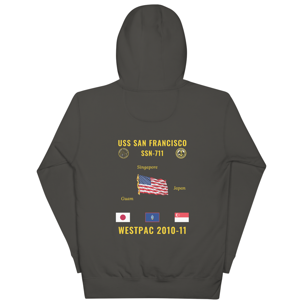 USS San Francisco (SSN-711) 2010-11 WestPac Cruise Hoodie
