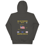 USS San Francisco (SSN-711) 2014-15 WestPac Cruise Hoodie