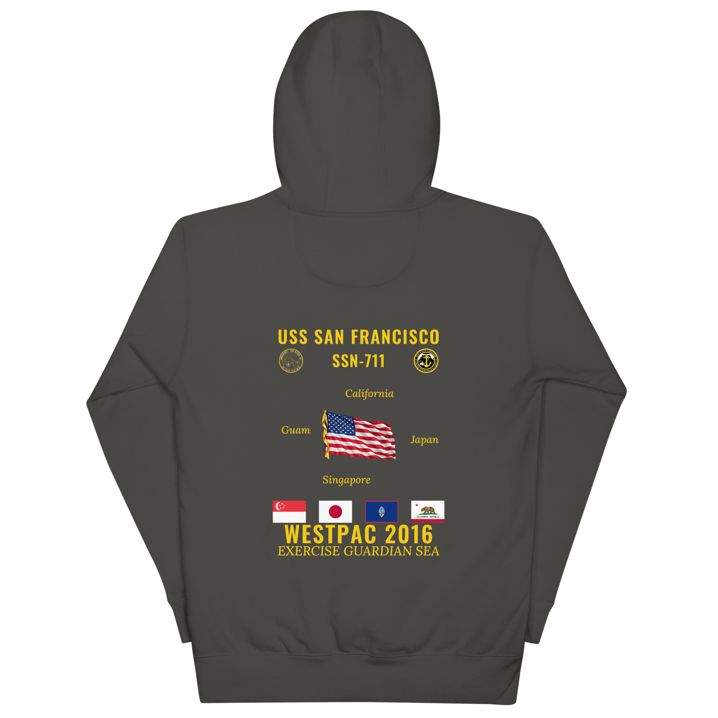 USS San Francisco (SSN-711) 2016 WestPac Cruise Hoodie