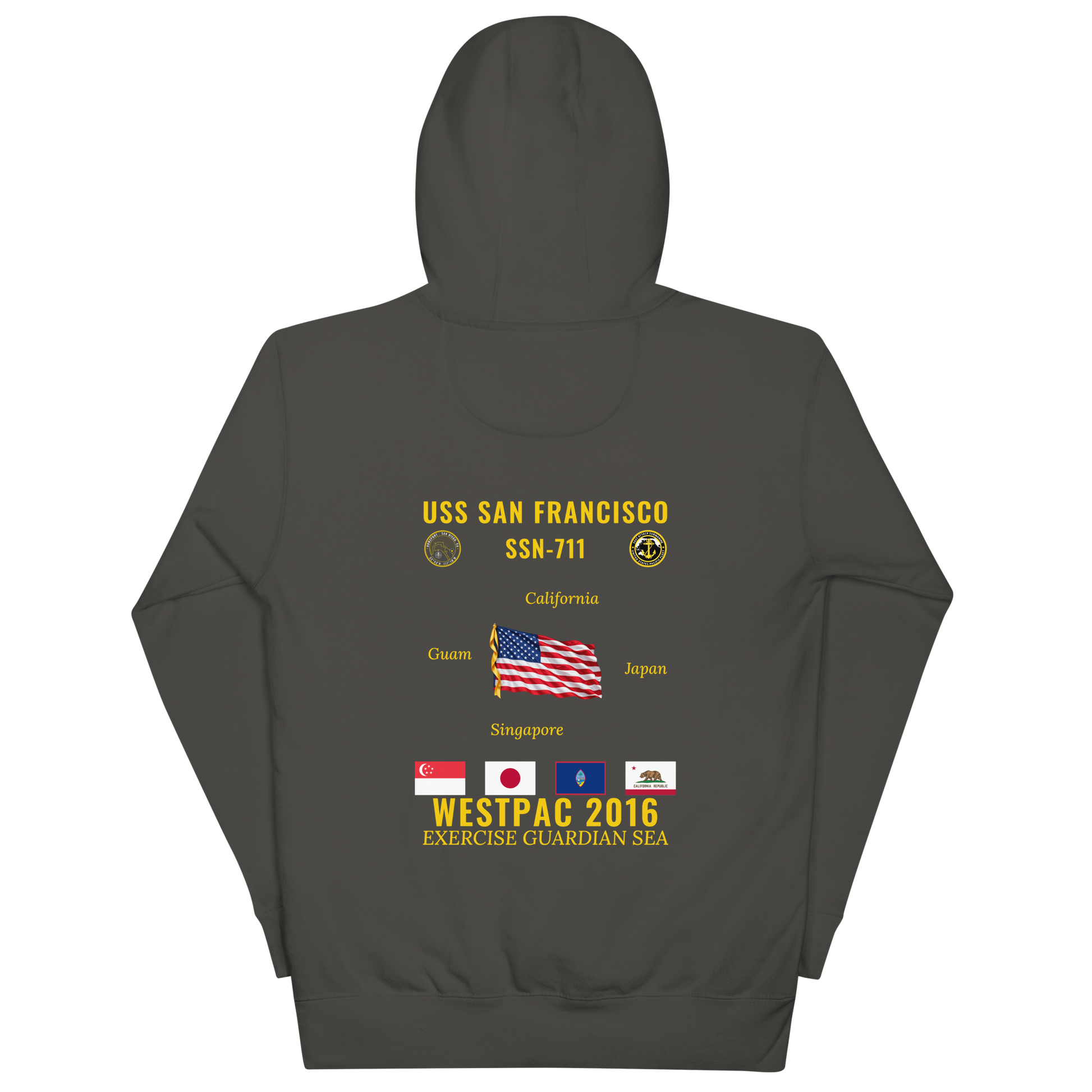 USS San Francisco (SSN-711) 2016 WestPac Cruise Hoodie