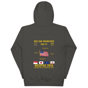 USS San Francisco (SSN-711) 2016 WestPac Cruise Hoodie