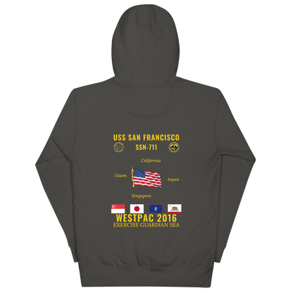 USS San Francisco (SSN-711) 2016 WestPac Cruise Hoodie