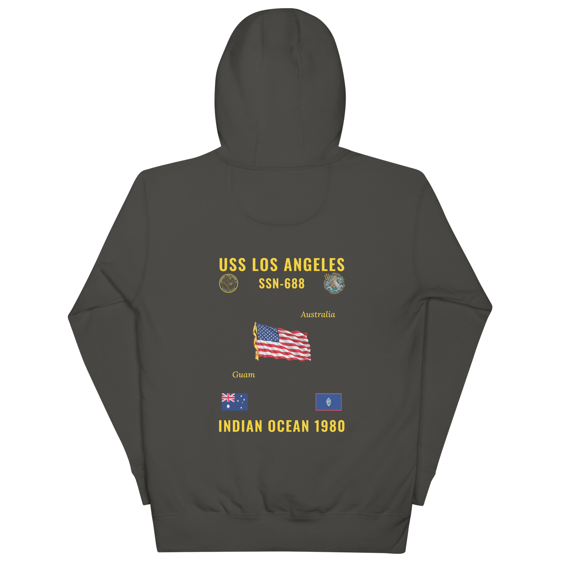 USS Los Angeles (SSN-688) 1980 Indian Ocean Cruise Hoodie