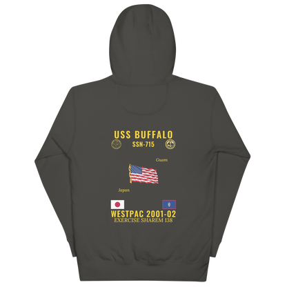 USS Buffalo (SSN-715) 2001-02 WestPac Cruise Hoodie