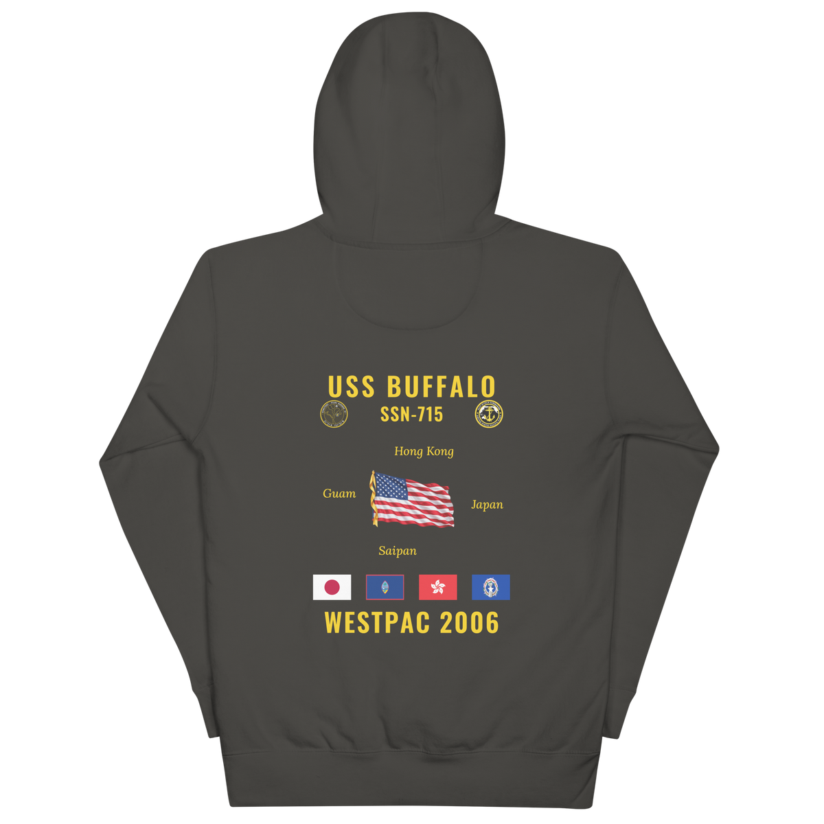 USS Buffalo (SSN-715) 2006 WestPac Cruise Hoodie