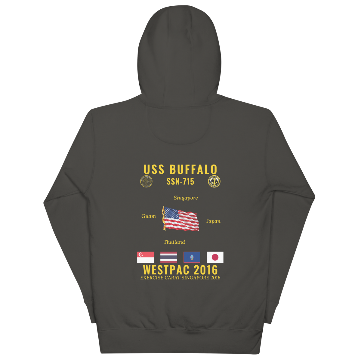 USS Buffalo (SSN-715) 2016 WestPac Cruise Hoodie
