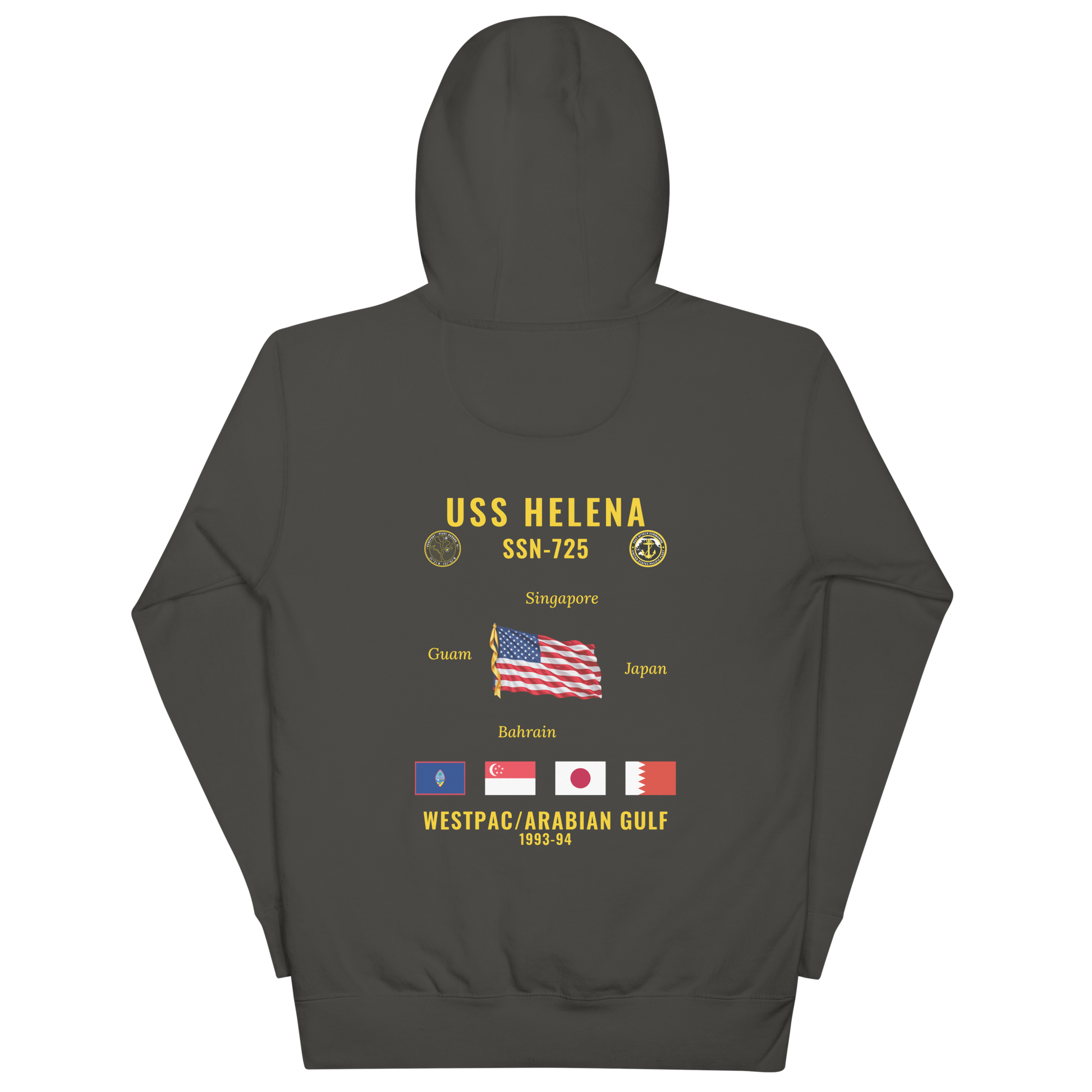 USS Helena (SSN-725) 1993-94 WestPac/Arabian Gulf Cruise Hoodie