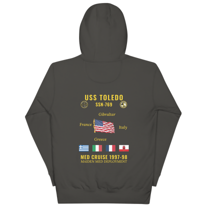 USS Toledo (SSN-769) 1997-98 Med Cruise Hoodie