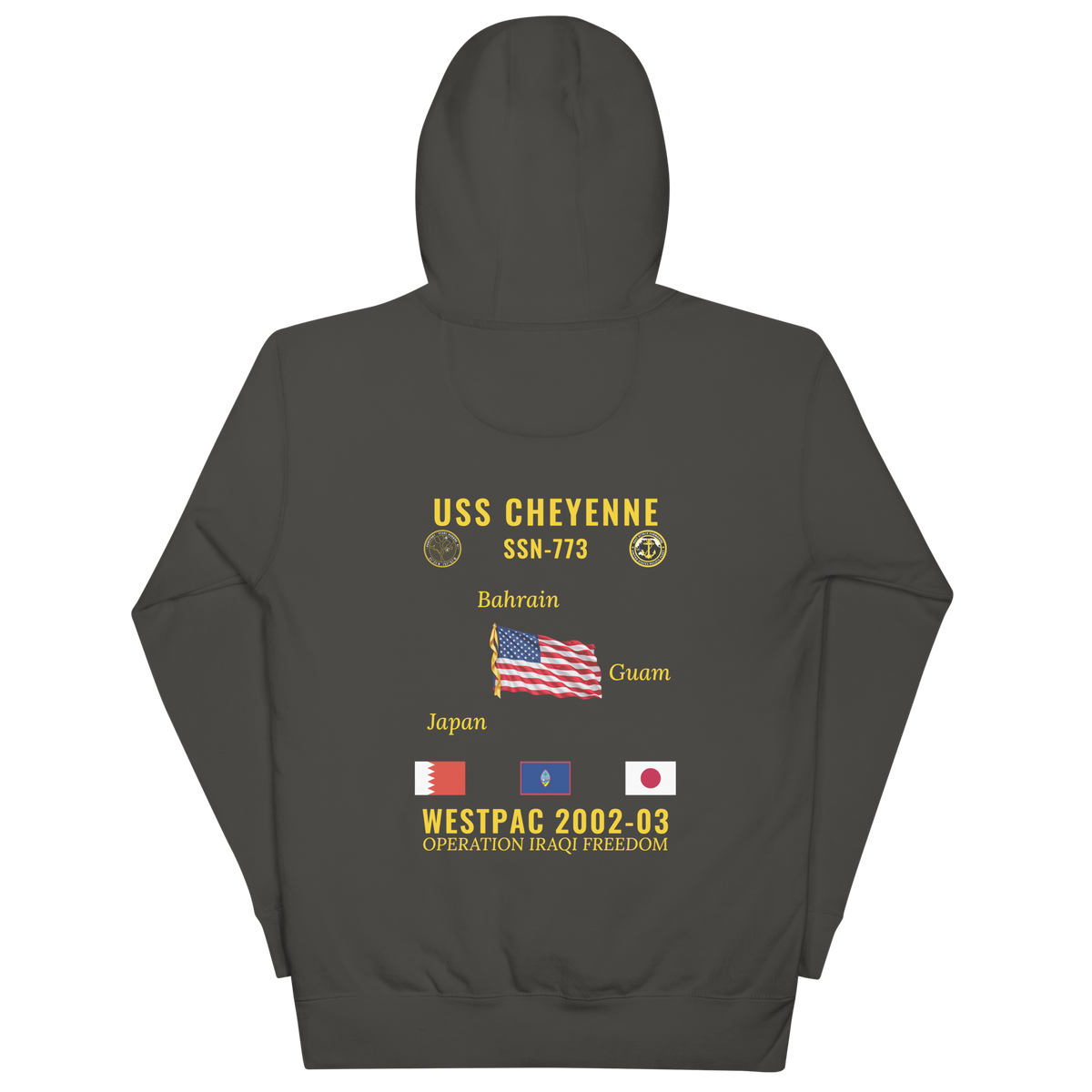 USS Cheyenne (SSN-773) 2002-03 WestPac Cruise Hoodie