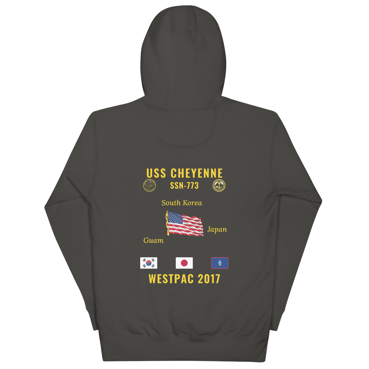 USS Cheyenne (SSN-773) 2017 WestPac Cruise Hoodie