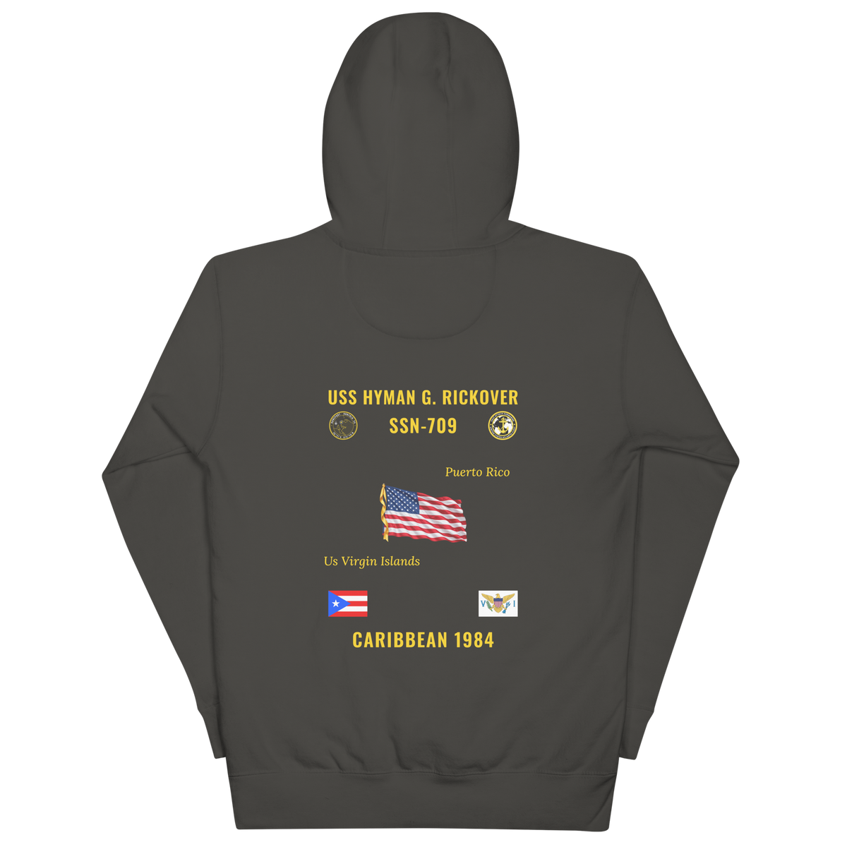 USS Hyman G. Rickover (SSN-709) 1984 Caribbean Cruise Hoodie