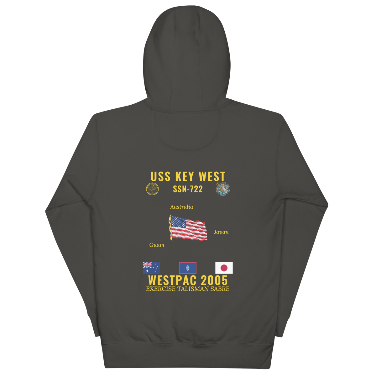 USS Key West (SSN-722) 2005 WestPac Cruise Hoodie
