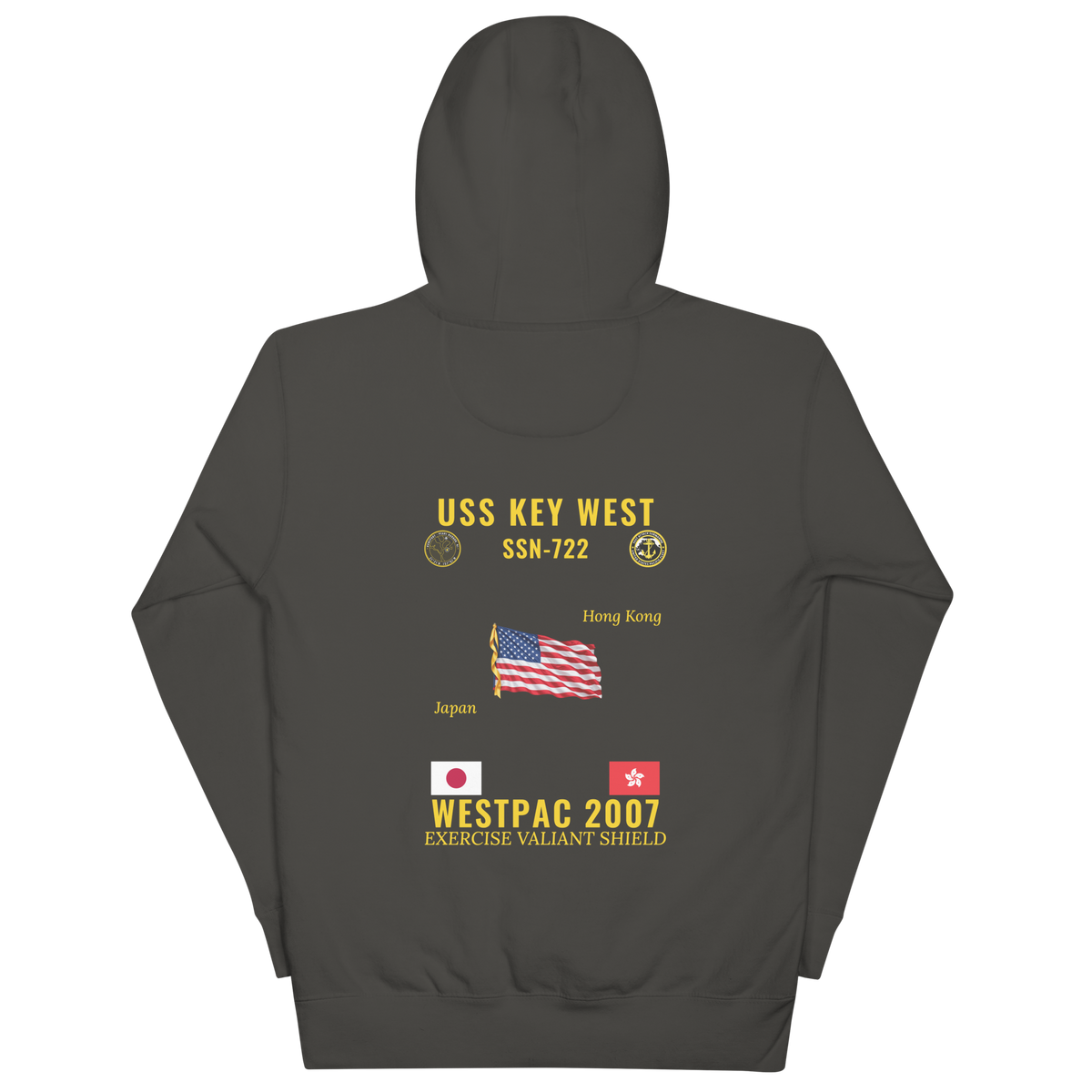 USS Key West (SSN-722) 2007 WestPac Cruise Hoodie