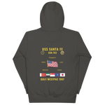 USS Santa Fe (SSN-763) 1997 Gulf/WestPac Cruise Hoodie