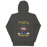 USS Santa Fe (SSN-763) 2009 WestPac Cruise Hoodie