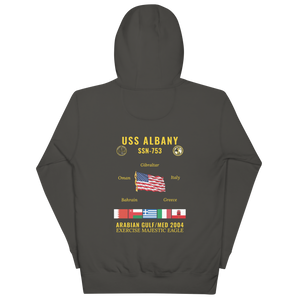 USS Albany (SSN-753) 2004 Arabian Gulf/Med Cruise Hoodie