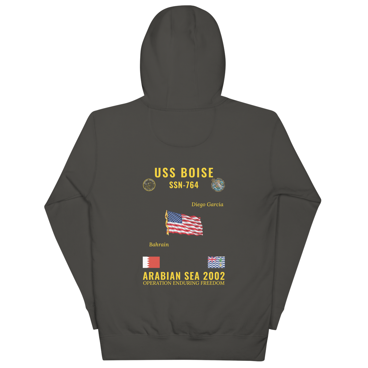 USS Boise (SSN-764) 2002 Arabian Sea Cruise Hoodie