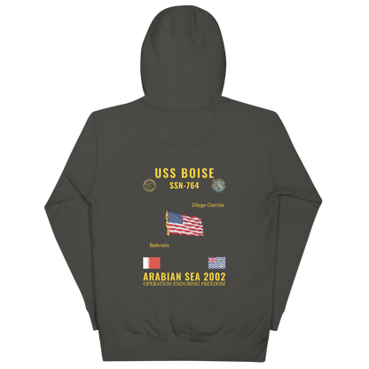 USS Boise (SSN-764) 2002 Arabian Sea Cruise Hoodie