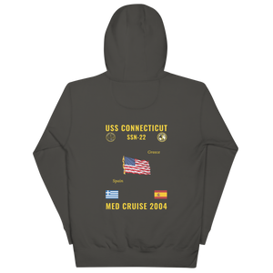 USS Connecticut (SSN-22) 2004 Med Cruise Hoodie