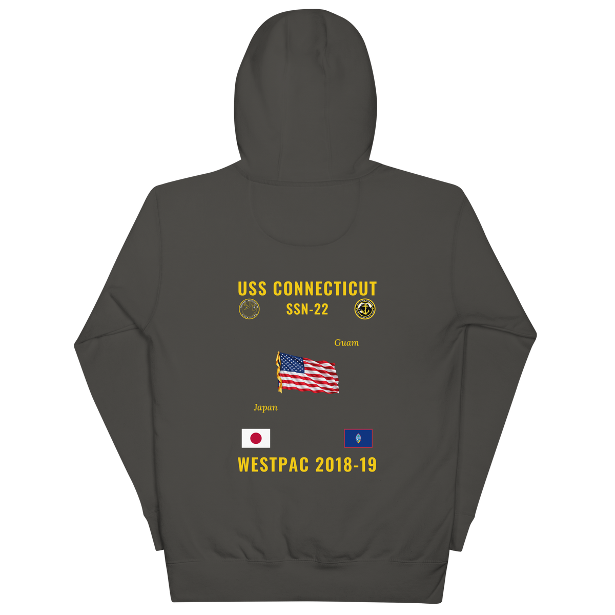 USS Connecticut (SSN-22) 2018-19 WestPac Cruise Hoodie