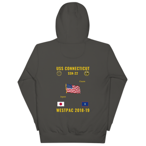 USS Connecticut (SSN-22) 2018-19 WestPac Cruise Hoodie