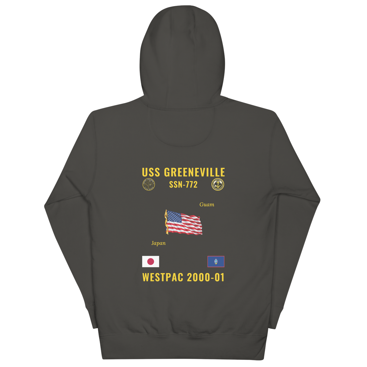 USS Greeneville (SSN-772) 2000-01 WestPac Cruise Hoodie