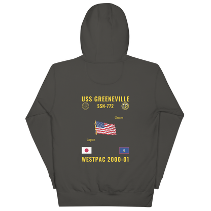 USS Greeneville (SSN-772) 2000-01 WestPac Cruise Hoodie