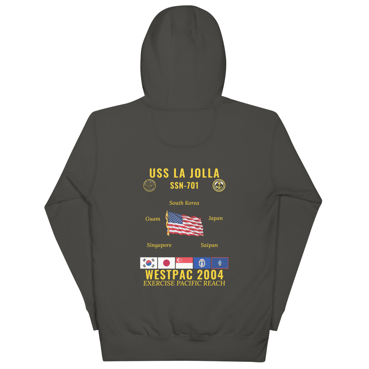 USS La Jolla (SSN-701) 2004 WestPac Cruise Hoodie