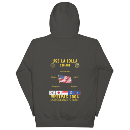 USS La Jolla (SSN-701) 2004 WestPac Cruise Hoodie