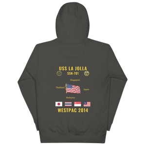 USS La Jolla (SSN-701) 2014 WestPac Cruise Hoodie