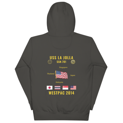 USS La Jolla (SSN-701) 2014 WestPac Cruise Hoodie