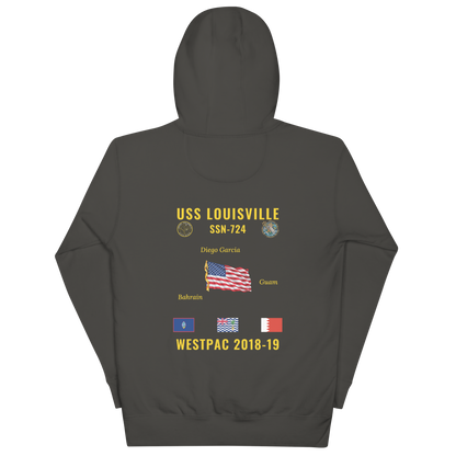 USS Louisville (SSN-724) 2018-19 WestPac Cruise Hoodie