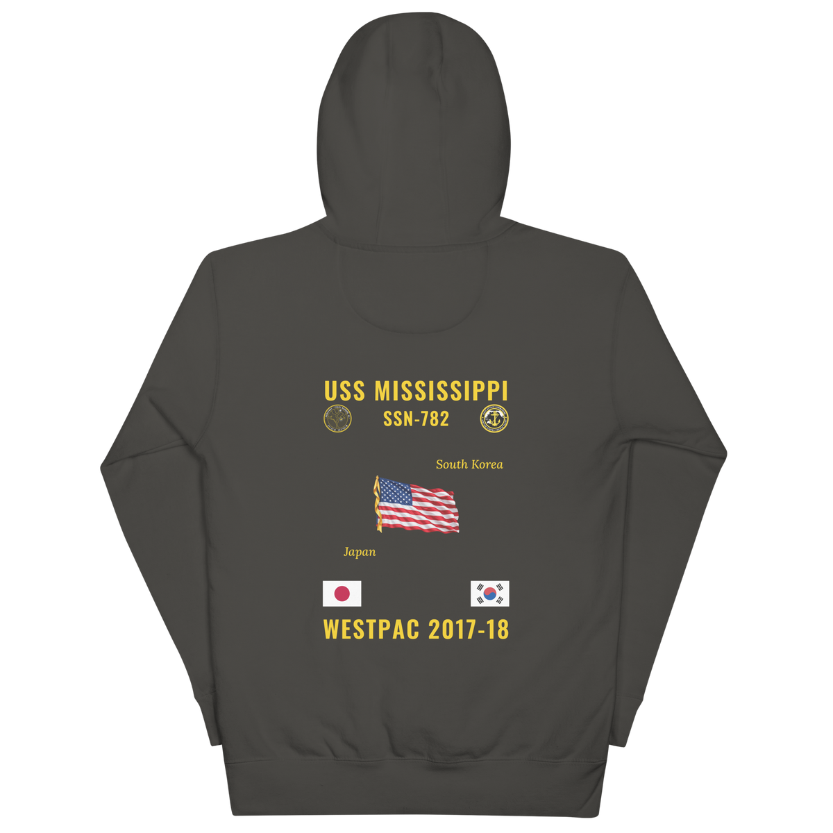USS Mississippi (SSN-782) 2017-18 WestPac Cruise Hoodie