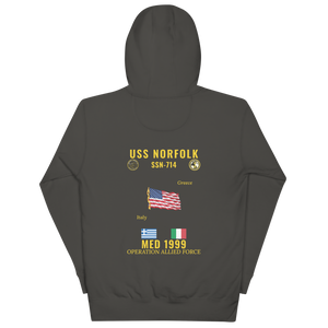 USS Norfolk (SSN-714) 1999 Med Cruise Hoodie