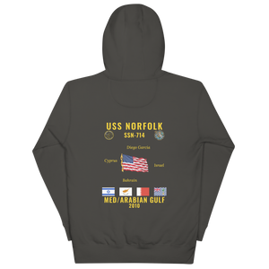 USS Norfolk (SSN-714) 2010 Med/Arabian Gulf Cruise Hoodie