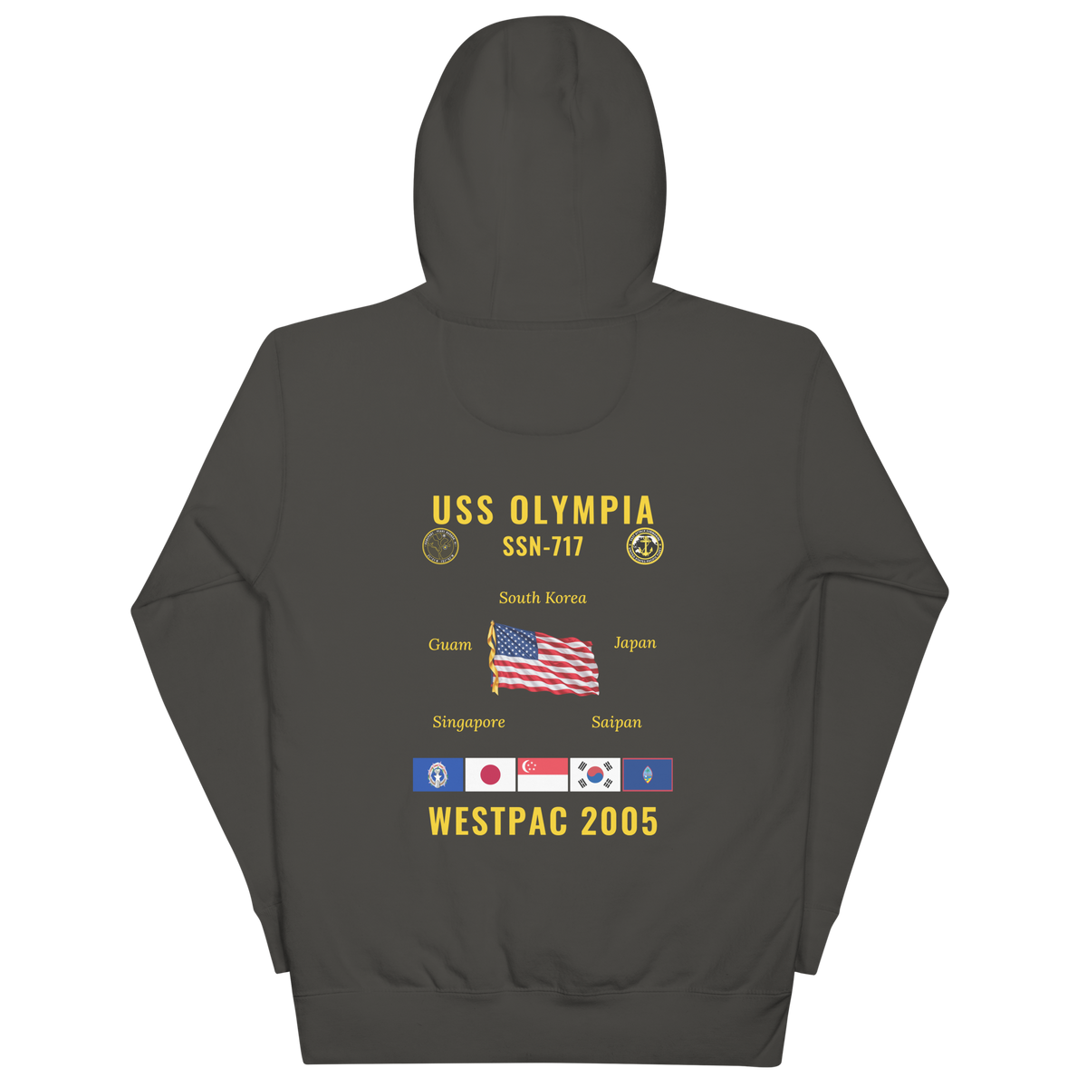 USS Olympia (SSN-717) 2005 WestPac Cruise Hoodie