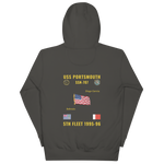 USS Portsmouth (SSN-707) 1995-96 5th Fleet Cruise Hoodie