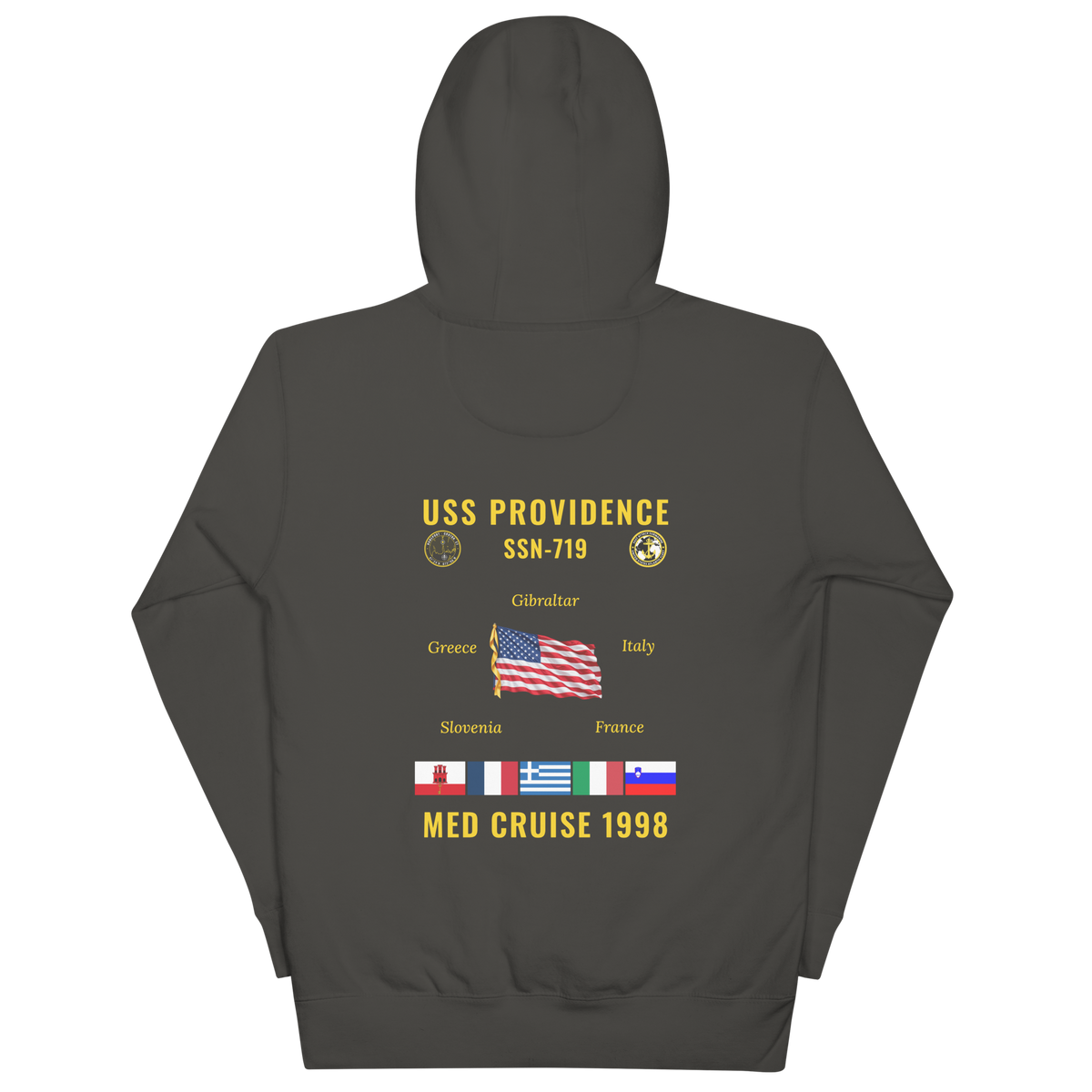 USS Providence (SSN-719) 1998 Med Cruise Hoodie