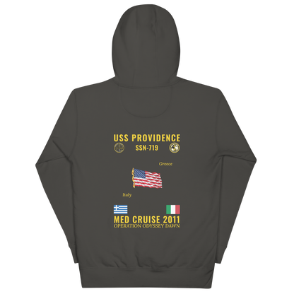 USS Providence (SSN-719) 2011 Med Cruise Hoodie