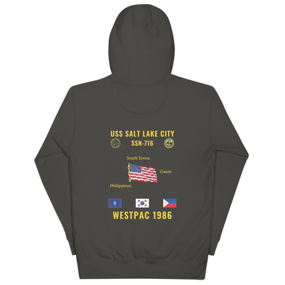 USS Salt Lake City (SSN-716) 1986 WestPac Cruise Hoodie