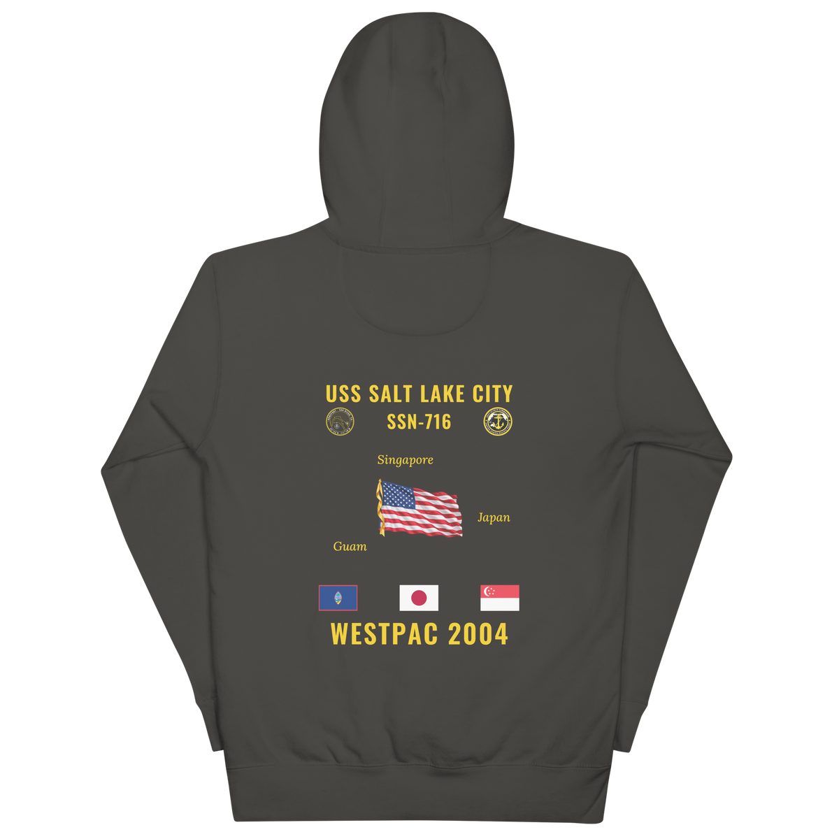 USS Salt Lake City (SSN-716) 2004 WestPac Cruise Hoodie