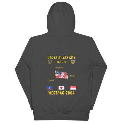 USS Salt Lake City (SSN-716) 2004 WestPac Cruise Hoodie