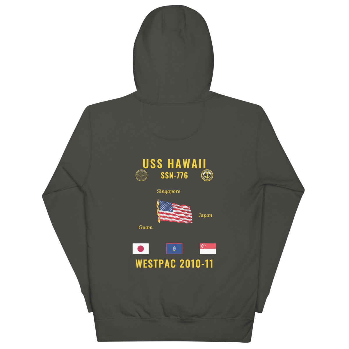 USS Hawaii (SSN-776) 2010-11 WestPac Cruise Hoodie