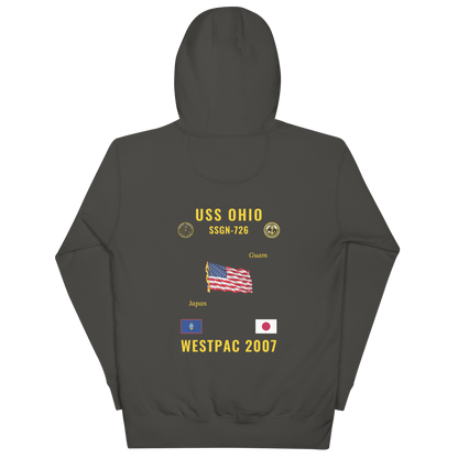 USS Ohio (SSGN-726) 2007 WestPac Cruise Hoodie