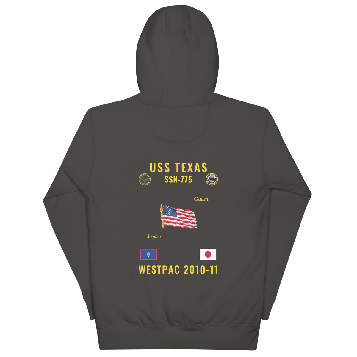 USS Texas (SSN-775) 2010-11 WestPac Cruise Hoodie