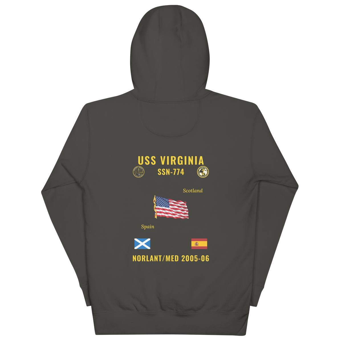 USS Virginia (SSN-774) 2005-06 NORLANT/Med Cruise Hoodie