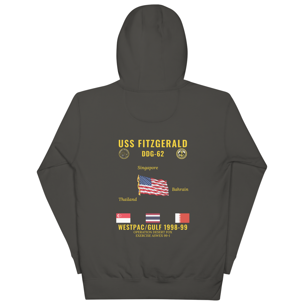 USS Fitzgerald (DDG-62) 1998-99 WestPac/Gulf Cruise Hoodie