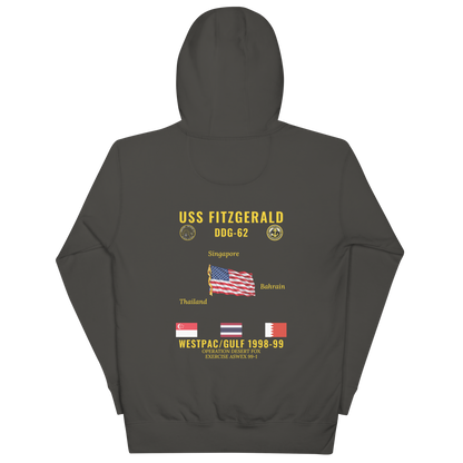 USS Fitzgerald (DDG-62) 1998-99 WestPac/Gulf Cruise Hoodie