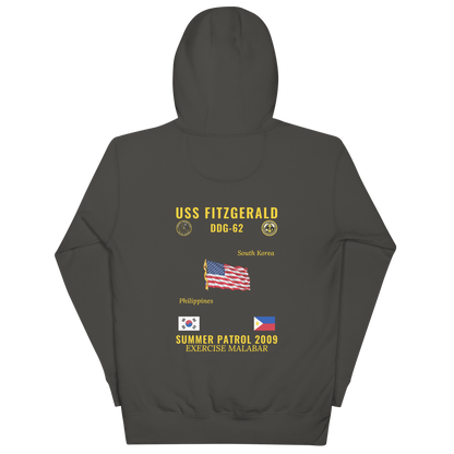 USS Fitzgerald (DDG-62) 2009 Summer Patrol Cruise Hoodie