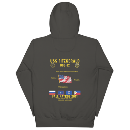 USS Fitzgerald (DDG-62) 2011 Fall Patrol Cruise Hoodie